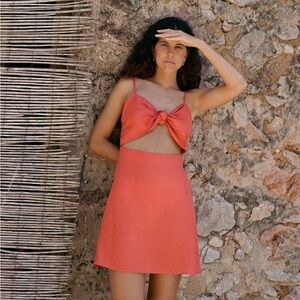Gabriella Mini Dress in Coral